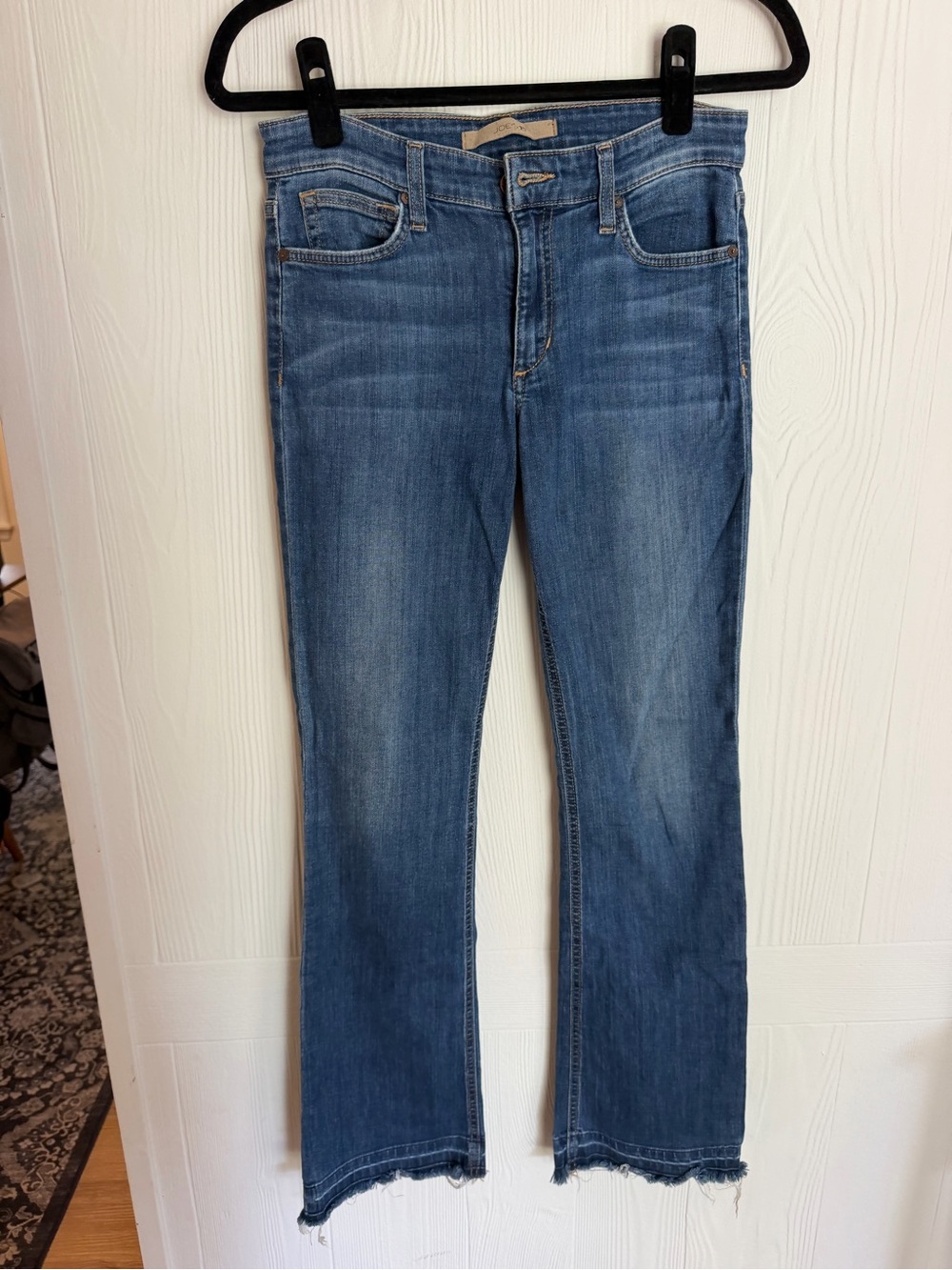 Joe's Jeans Medium Blue Raw Hem Denim